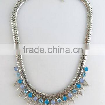 Wholesale colorful AB stone thorn necklace