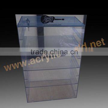 Acrylic Cellphone Charger Display Shelves With Removable Tray photo-5