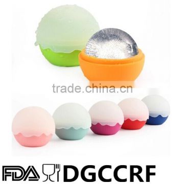 wave edge Ultra Slow Melting single silicone Ice Ball Maker Ice Spheres