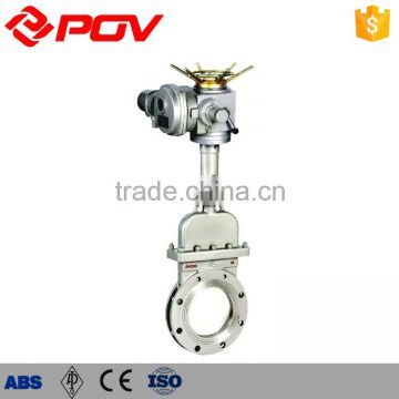 pneumatic valve stem knife gate valve