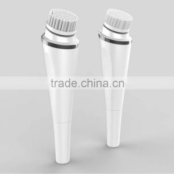 1 soft and 1 hard bristles rotating facial cleaning appliances small facial brush for skin care -JTLH-1501