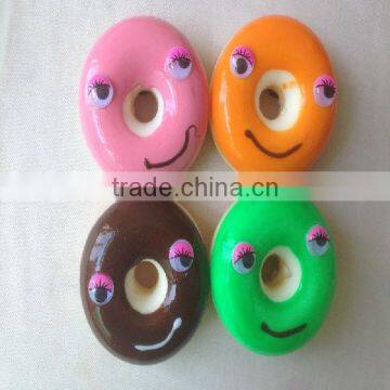 Simulation food artificial fake donut PU 3D fridge magnets