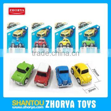 Alloy back power Retro classic cars can open the door car model