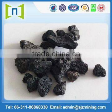 Grinding lava pumice stone