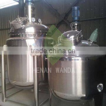 WANDA stainless steel thermal oil heating reactor