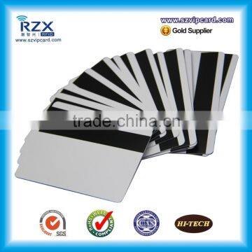 PVC blank HICO LOCO magnetic stripe card for Zebra Datacard printing