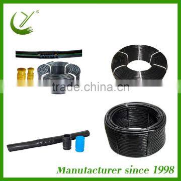 PE drip irrigation water pipe with inline round dripper