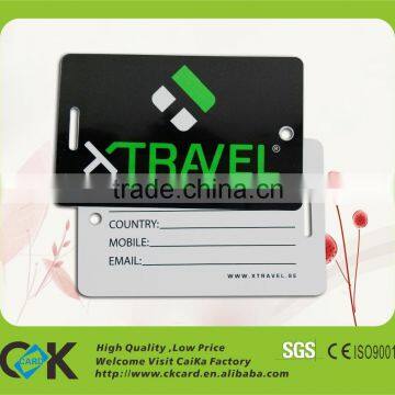 Clear Strip! Custom pvc luggage tag with full color printing in promotion