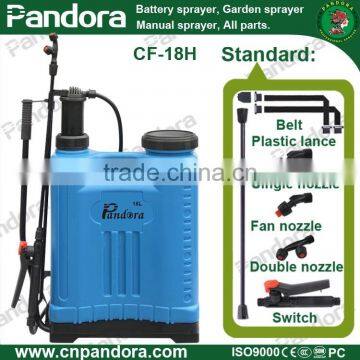 18 Liter PE Plastic Both Hands Operated Type Knapsack Manual Spray Pump