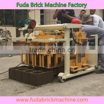 2017 Hot Sales!!QT40-3A Small Building Construction Equipment Concrete Hollow BLock Making Machine in Haiti