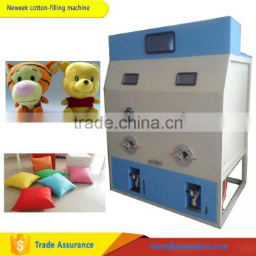 Neweek commercial double filling mouth pillow plush toy stuffing machine