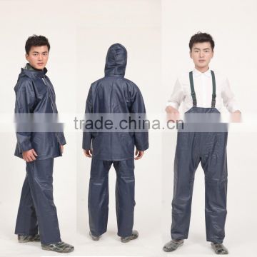 durable waterproof hi elastic soft pvc film clear plastic rainsuit gear