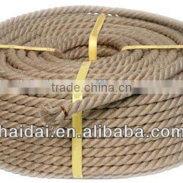 3mm-20mm Nature Color 3 strand Jute Rope Twine