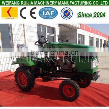 China farm mini tractor rototiller hydraulic axle farm rotovator for sale! 12hp / 15hp walking tractor type mini tractor !