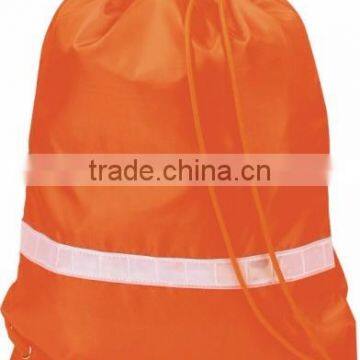 Kids Cool Drawstring Cinch Bag With Safety Reflective Strap photo-2