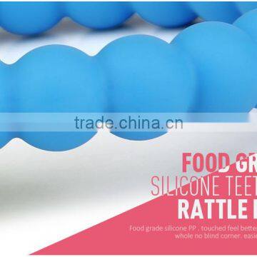 Funny Teething Toys Silicone Ring Baby Rattles Bap Free Baby Rattles photo-4