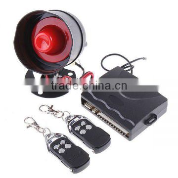 1-Way Car Alarm Protection Security System with 2 Remote Control