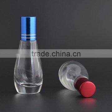 12ml Empty Bowling Shaped Stainless Steel Roller Clear Glass Roll on Deodorant Bottle for Perfume Packaging photo-2