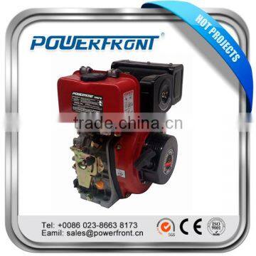 Chinese portable engine 418cc air cooled single-cylinder PF186FB diesel engine