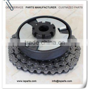 #41/420 Chain 3/4" Bore 14 Tooth Max Torque Clutch and #41/420 Chain Mini Bike Go Kart Parts photo-6