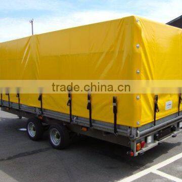 yellow pvc coated tarpaulin for container side curtain