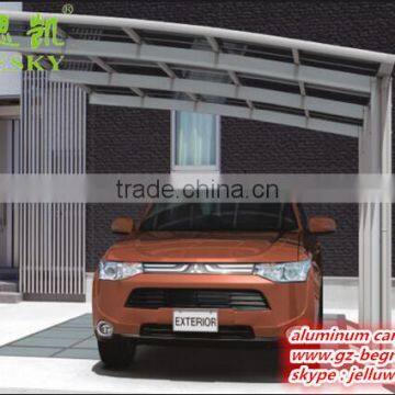 DIY Easy Installation Cantilever Aluminum Carport With Arched Roof photo-5