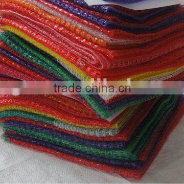 hdpe leno net bag factory handle raschel bag for packaging vegetable fruit potato orange