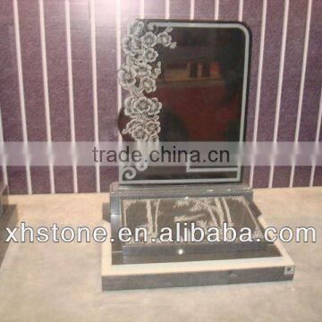 granite polished black stone monument