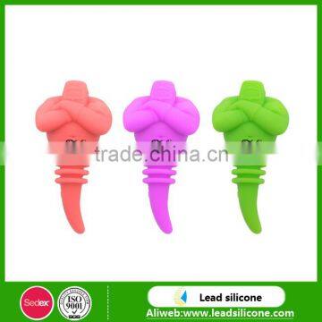 New Design Cartoon Shape Fancy Silicone Wine Bottle Stopper Cover photo-2