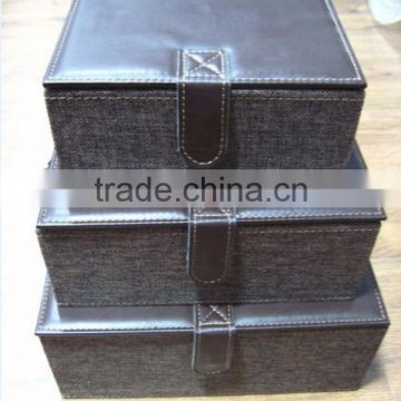 Leather Closet Storage Organizer Box for Clothing and Shoes