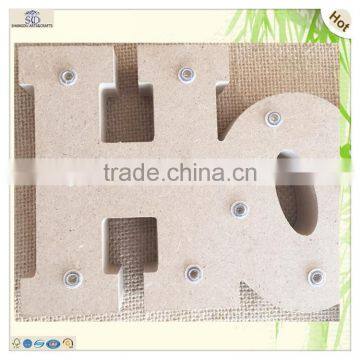 Memorial Day Decorating Mdf Hope Wooden Led Ornament