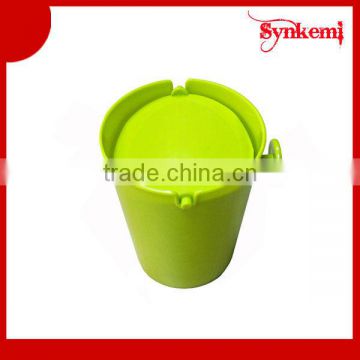 Plastic swing top table trash cans