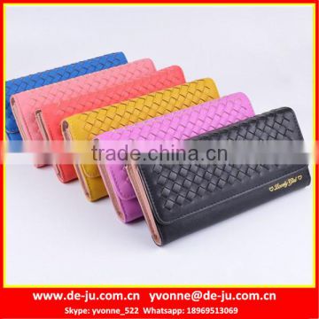 Weave Cover Women Passport Travel Wallet