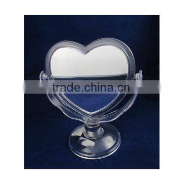 Nice design heart shape display standing mirror