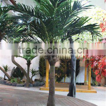 Home garden decoration 100cm to 1000cm Height artificial indoor live plastic ficus red with green big palm tree EZLS05 1015