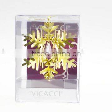 Hot Sale Metal Christmas Snowflake Hanging Ornament Stand With Porcelain Ball Pendant WS331-SS10100B photo-3