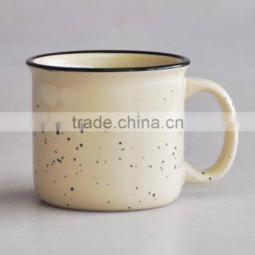 Promotional Wholesale Stoneware Jumbo Soup Mug With Enamel Design photo-4