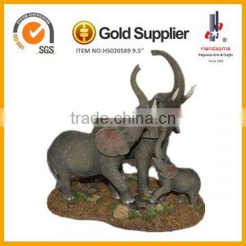 14 Inch Home Decoration Souvenir Brass Imitating Elephant Animal Statue photo-3