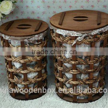 Wicker&woven basket for laundry