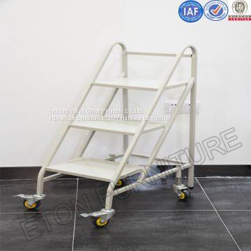 School Library Steel Shelf Large Loading Weight Book Ladder photo-2