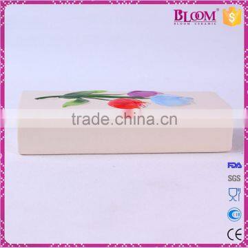 Hand-painted Ceramic Flower Wall Mounted Humidifier photo-2