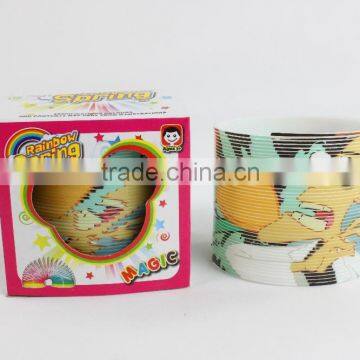 wholesale colorful magic rainbow spring toys/hot sale magic rainbow circle