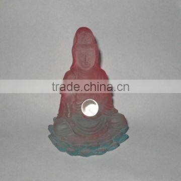 Clear Resin Kuanyin Figurine Decoration photo-2