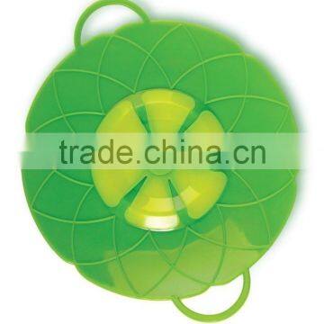 Hotsale FDA Grade Silicone Pot Cover Spill Stopper Lid Silicone Pot Cover Lid With Handle photo-4