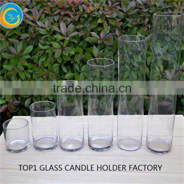 Clear Tall Cylinder Glass Candle Holder photo-3