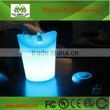 hot selling clear plastic waterproof led illuminating ice bucket
