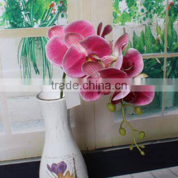 Home table decorative silk artificial big flower phalaenopsis