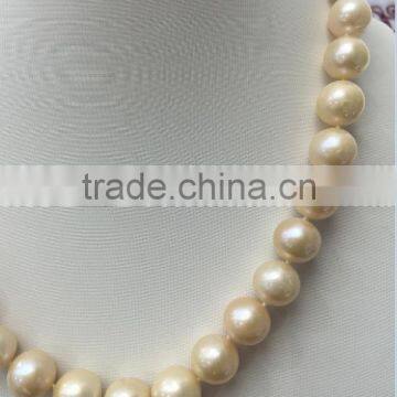 Fancy 9-10mm Pink Freshwater Pearl Necklace Designs For Ladies photo-3