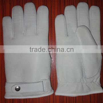 White Leather Gloves photo-2