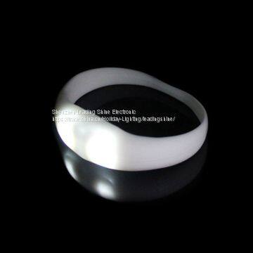 Silicon Motion Sensor Running Sports Meeting Runner Wear Customized Logo Printing Led Flashing Wristband Armband photo-5